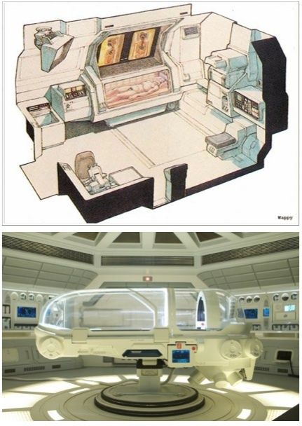 Futuristic Interior, medlab concept prometheus surgical unit (medpod): Sci Fi Room, Interior Concept Art, Sci Fi Props, Spaceship Interior, Sci Fi Design, Sci Fi Environment, Hospital Room, Spaceship Concept, Futuristic Interior