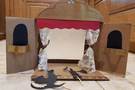 Box Puppet, Shadow Puppet Theater, Shadow Puppet Theatre, Puppet Theatre, Diy Shadow Box, Best Crafts, Puppet Theater, Puppet Show, Shadow Puppets