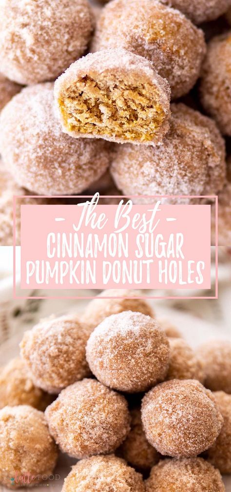 Easy Fall Breakfast, Pumpkin Spice Donut Holes, Homemade Baked Donuts, Pumpkin Donut Holes, Autumn Favorites, Pumpkin Donut, Fall Recipes Breakfast, Food Fall, Pumpkin Spice Donut