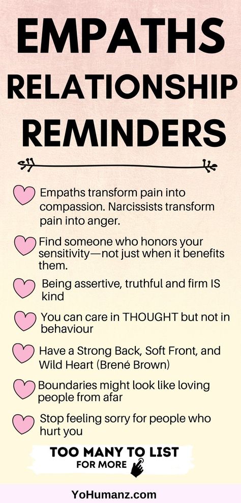 These empath relationship reminders are helpful if you’re an empath and especially if you’re dealing with Narcissistic Behavior Men Quotes. narcissistic people, empath signs, empath traits, toxic relationship quotes, empath quotes #empathquotes #empathsigns #narcissistquotes #empathsandnarcissists #narcissists #narcissistquote #yohumanz Dating An Empath, Empaths And Relationships, Narsacist And Empath, Empathic Quotes, Empaths Quotes, Empath People, Empath Symbol, Empath Signs, Empath Personality