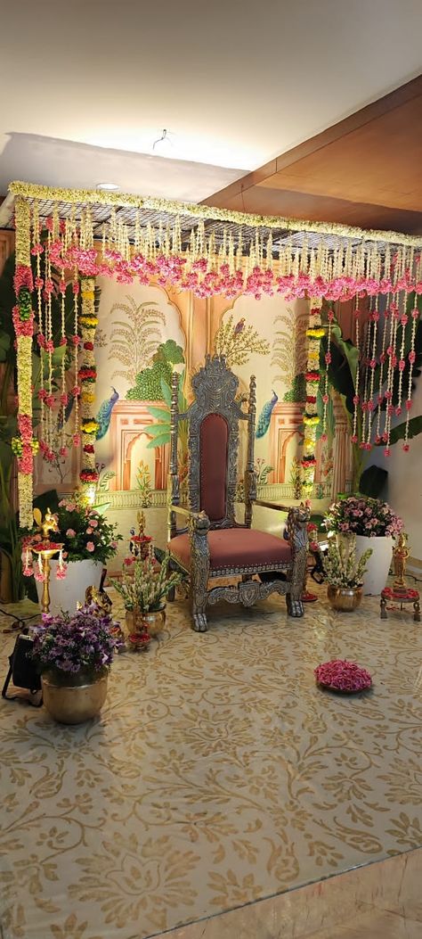 Telugu Engagement Decor, Pelli Kuthuru Decoration At Home, Pellikoduku Decorations, Pellikuthuru Decoration At Home, Pellikuturu Decor, Flex Backdrop, Pellikuthuru Function, Decor By Krishna, Pellikoduku Decor