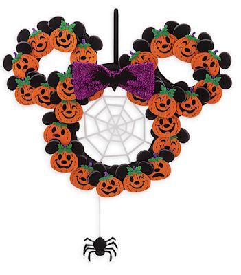 Magically Melissa: Halloween Minnie Mouse Diy, Mouse Diy, Minnie Mouse Pumpkin, Disney Halloween Decorations, Spider Wreath, Mouse Pumpkin, Mickey Mouse Pumpkin, Halloween Kitchen Towels, Minnie Mouse Halloween