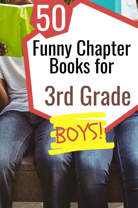 This list of funny chapter books for boys brings the humor. The books are written at a guided reading level of P through R, so you'll find something for second through sixth grade readers. The interest level is aimed at third grade boys. All of the chapter books are illustrated, too. That's perfect for reluctant readers! Chapter Books For 3rd Grade Boys, Books For 3rd Grade Boys, Chapter Books For 3rd Grade, 3rd Grade Chapter Books, Third Grade Books, Dog Man Book, Easy Chapter Books, Dav Pilkey, Family Read Alouds