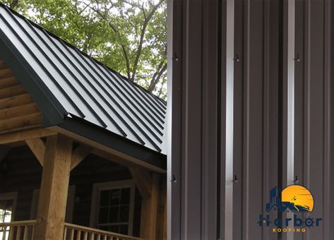 Standing Seam Metal Roofing Vs. Exposed Fastener Metal Roofing Roofing Quotes, Metal Roofing Systems, Standing Seam Roof, Metal Roofs, Roofing Options, Standing Seam Metal Roof, Metal Roofing, Standing Seam, Concrete Tiles