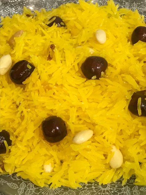 Indian Sweet Rice Recipe, Zarda Rice Recipe, Sweet Rice Dessert, Zarda Rice, Rice Dessert Recipes, Zarda Recipe, Sweet Rice Recipe, Appe Recipe, Rice Desserts