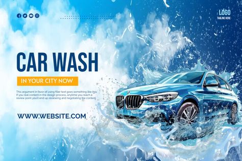 Car Wash Business Flyers, Event Flyers, Austin Design, Online Ads, Business Flyer, Image Hd, Car Wash, Design Process, Banner Design