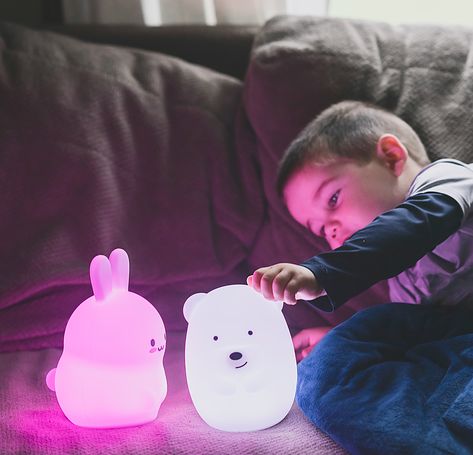 Lumipets LED Kids' Night Light Bunny Lamp with Remote White 1816 - Best Buy Bunny Lamp, Kids Feelings, Nursery Night Light, Kids Bedtime, Pet Bunny, Kids Night, Baby Invitations, Night Light Kids, Learning Colors