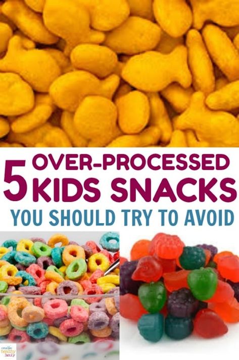 5 over-processed kids snacks you should try to avoid at all costs. Non Processed Foods, Healthy Snack Alternatives, How To Eat Healthy, Unprocessed Food, Kid Food, Eating Tips, Easy Cooking Recipes, Healthy Eating Tips, Healthy Snacks For Kids