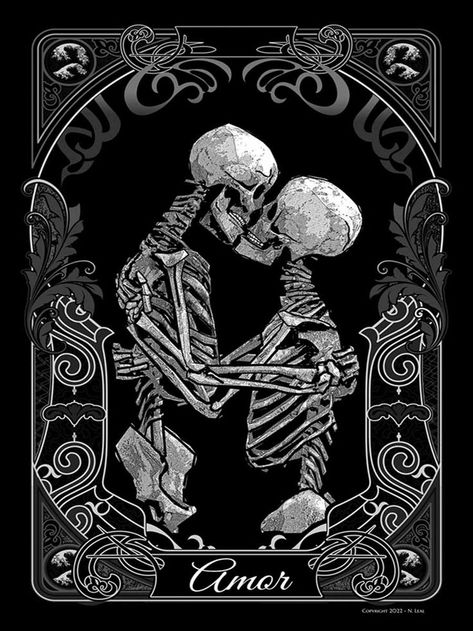 Skeleton Aesthetic, Skeleton Lovers, Optical Illusion Tattoos, Illusion Tattoos, Skeleton Love, Skeleton Drawings, Kim V, Tattoos For Lovers, Hippie Painting