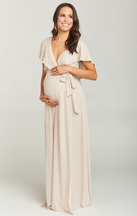 Maternity Bridal Dress, Outfit Formal Mujer, Shapeless Dress, Pregnant Bridesmaid, Neutral Bridesmaid Dresses, Maternity Bridesmaid Dresses, Shower Outfits, Shower Dresses, Stylish Maternity