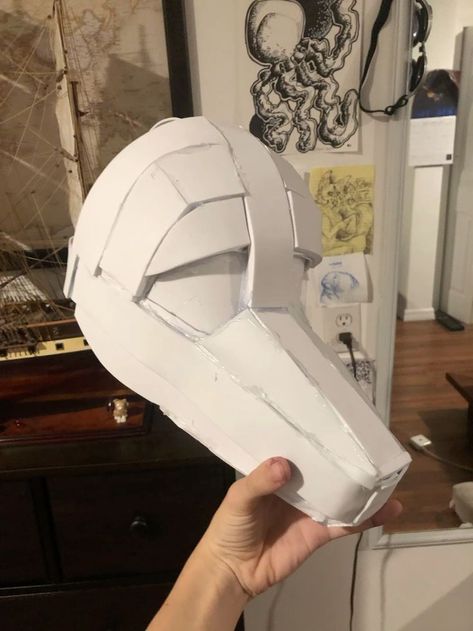 How To Make A Therian Mask Cardboard, Wolf Therian Mask Template, How To Felt A Therian Mask, Cardboard Wolf Mask, Eva Foam Wolf Mask, Cardboard Mask, Fursuit Tutorial, Fnaf Cosplay, Fursuit Head