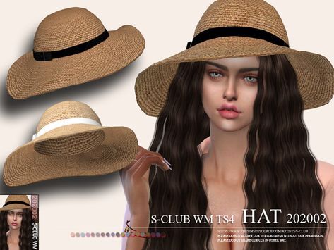 Hat, 4 swatches, hope you like, thank you. Found in TSR Category 'Sims 4 Female Hats' The Sims 4 Pack, Hair With Hat, Cottagecore Hat, Cc Accessories, Sims 4 Men Clothing, Cc Hats, Sims 4 Black Hair, Sims 4 Cc Kids Clothing, Pelo Sims