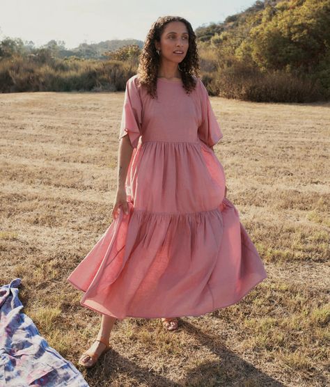 Fashion Brands That Get The Cottagecore Aesthetic Right Short Dress Patterns, Christy Dawn Dress, Spiritual Fashion, Christy Dawn, Tiered Skirts, Warm Dresses, Mauve Dress, Fashion Boho, Modest Clothing