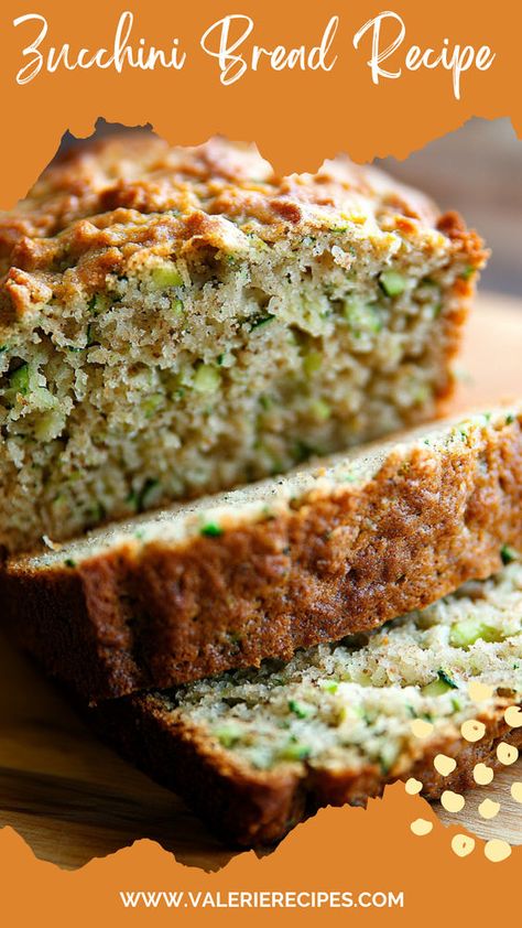 Discover the ultimate zucchini bread recipe that's moist, delicious, and easy to make. Perfect for breakfast or dessert, this recipe is a must-try for zucchini lovers! Zucchini Bread Sour Cream, Moist Zucchini Bread Recipes, Zucchini Bread Recipes Moist Easy, High Altitude Bread Recipe, Zucchini Breads, Carrot Zucchini Bread, Healthy Zucchini Bread, Easy Zucchini Bread Recipes, Bread Zucchini