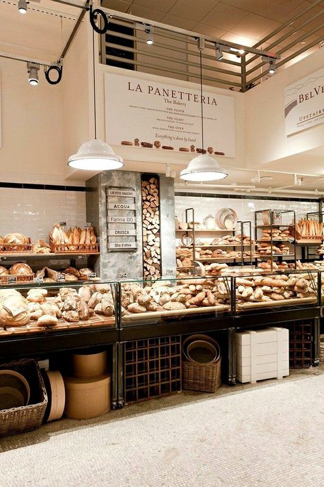 Eataly Nyc, Bakery Shop Design, Restaurants In Nyc, Bakery Interior, Bakery Design Interior, Bread Shop, Bakery Decor, Bakery Ideas, 카페 인테리어 디자인