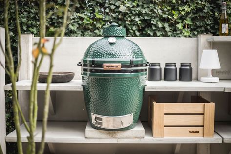 Big Green Egg Outdoor Kitchen, Egg Bbq, Green Egg Bbq, Concrete Outdoor Kitchen, Big Green Egg Grill, Green Egg Grill, Egg Grill, Kitchen Big, Modular Outdoor Kitchens