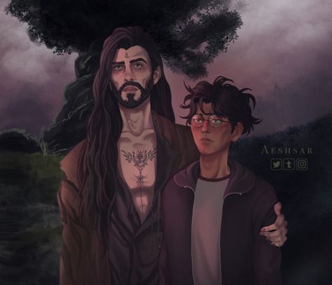 Sirius And Harry, Marauders Fanart, Hp Fanart, Harry Potter Illustrations, Theme Harry Potter, Harry Potter Fanart, Harry Potter Comics, Harry Potter Ships, Harry Potter Headcannons