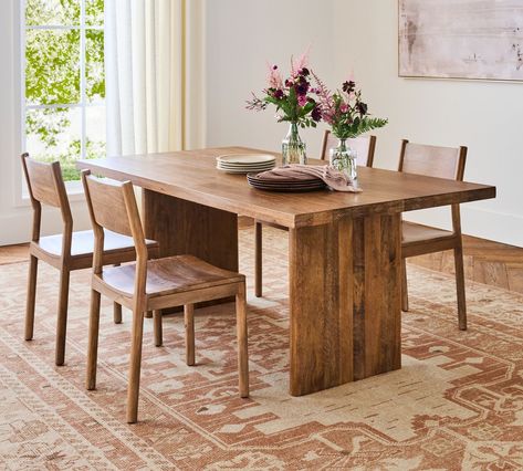 Cayman Extending Dining Table (76"-100") | Pottery Barn Natural Wood Dining Tables, Dining Room Table Walnut, Modern Boho Dinning Table, Oak Dining Table With Bench, Expandable Wood Dining Table, Craftsman Dining Room Table, Affordable Wood Dining Table, Cayman Extending Dining Table, 8 Person Oval Dining Table