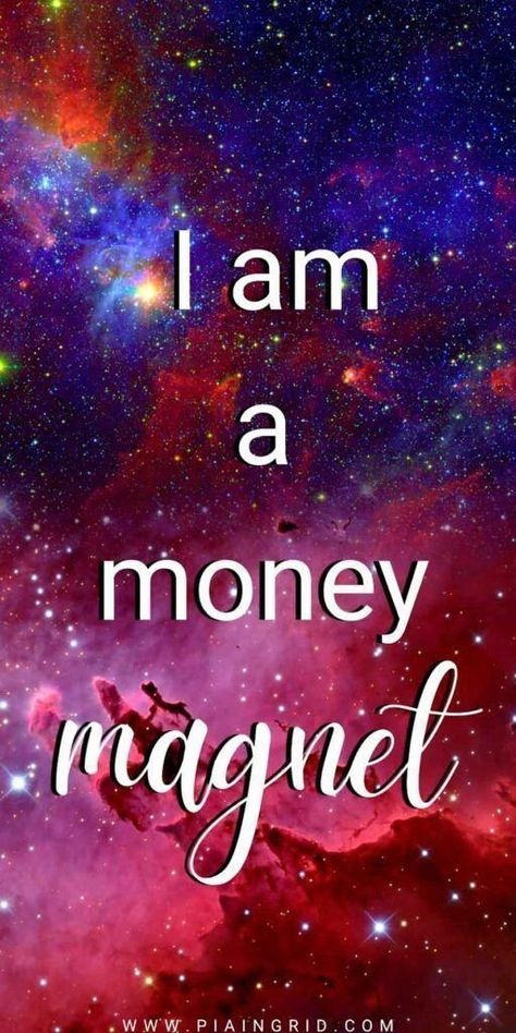 Money Affirmations Wallpaper, I Am A Magnet, I Am A Money Magnet, Affirmation Wallpaper, Money Affirmation, Positive Mantras, Attraction Money, New Money, Laws Of Attraction