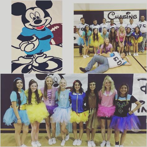 Disney pep rally. Disney Pep Rally, Pep Rally Themes, Rally Ideas, Assembly Ideas, Pep Rally Games, Rally Games, Rally Idea, Dress Up Ideas, Cheer Ideas