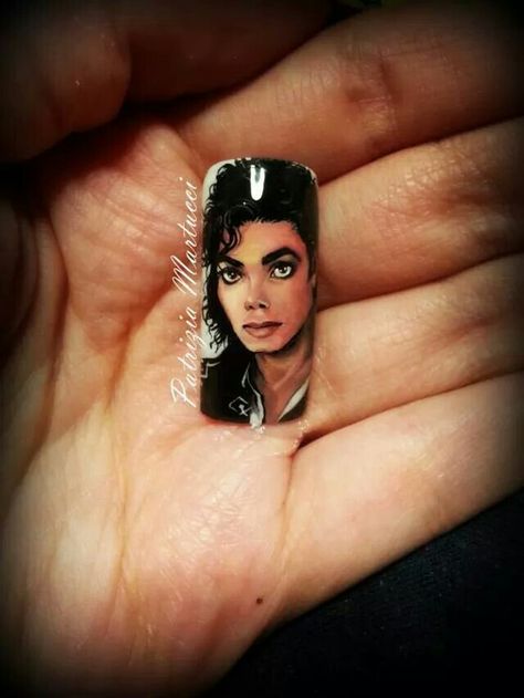 Michael Jackson Nails, Diy Accessories, Nail Tech, Beauty Nails, Michael Jackson, Acrylic Nails, Rings For Men, Nail Art, Nails