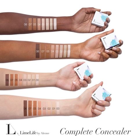 Limelife by Alcone complete concealer Limelife Concealer, Limelife Foundation, Limelife Eyeshadow Swatches, Skin Therapy Limelife, Using Concealer, Waterproof Concealer, Skin Care Masks, Limelife By Alcone, All Natural Skin Care