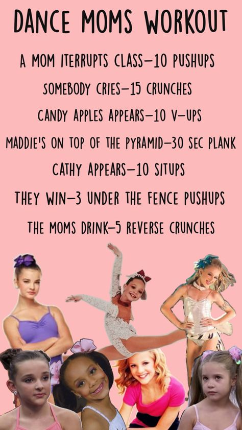 Dance Moms Workout, Dance Moms Funny, Reverse Crunches, Dance Practice, Flexibility Workout, Sit Up, Quick Workout, Happy Lifestyle, Dance Moms