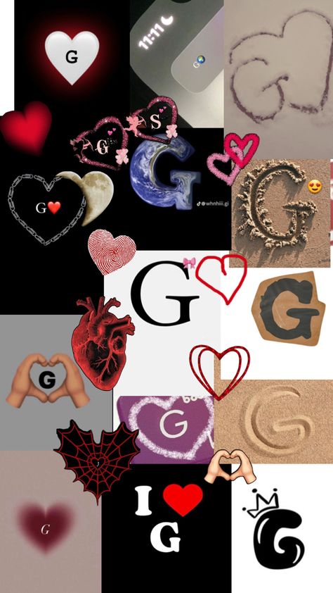 A wallpaper about G G Wallpaper Letter Aesthetic, Wallpaper Letter, Fantasy Wall Art, A Wallpaper, Love My Boyfriend, Soccer Pictures, Letter G, Collage, Iphone