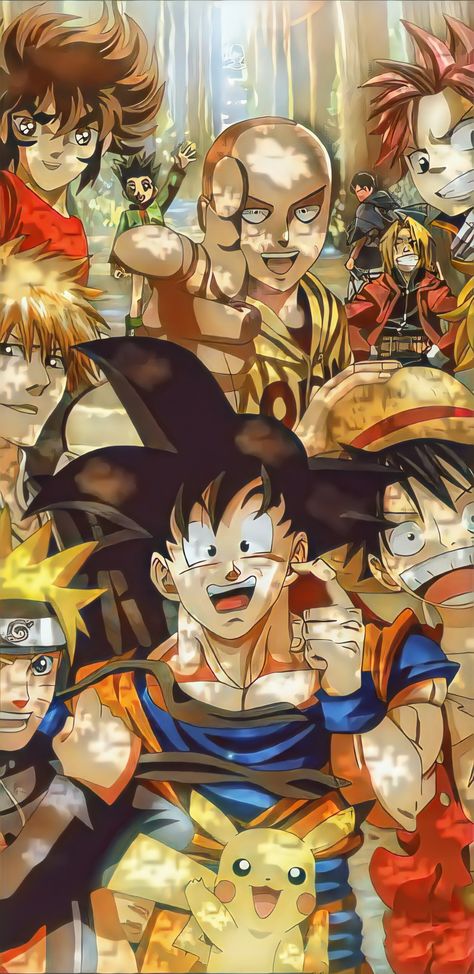 Tus personajes favoritos en una sola imagen👌 All Anime Characters, Seven Deadly Sins Anime, Dragon Ball Super Manga, Cartoon Crossovers, Anime Dragon Ball Super, Anime Tattoos, Anime Crossover, Cool Anime Pictures, Naruto Shippuden Anime