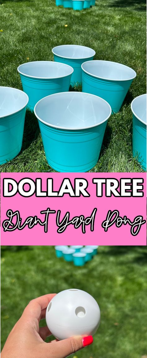 Diy Bucket Ball Game, Back Yard Games Outdoor, Adult Outdoor Game, Outdoor Yard Games Diy, Bucket Ball Toss Game, Diy Outdoor Games Family Activities, Backyard Game Party, Games For Backyard, Yard Game Competition