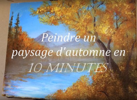 vignette2 Fall Canvas Painting, Acrylic Tutorials, Fall Canvas, Forest Painting, Hobbies And Interests, Mountain Paintings, Nature Gif, Painting Videos, Pour Painting