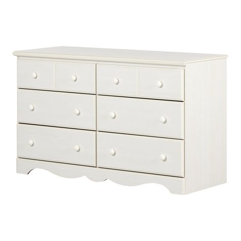 South Shore Summer Breeze Kids 6 Drawer Double Dresser & Reviews | Wayfair Girl Nursery Dresser, White Wash Dresser, Coastal Dresser, Girls Dresser, Metal Futon, Futon Bunk Bed, Nursery Dresser, Bunk Bed With Trundle, Daybed With Storage