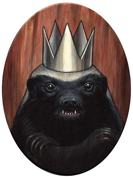 King Honey Badger | Kelly Vivanco | Flickr Honey Badger Tattoo, Badger Tattoo, Badger Illustration, Snake Art, Honey Badger, Creatures Of The Night, Arte Animal, Photo Session, Spirit Animal