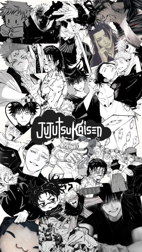 Megumi And Itadori Wallpaper, Jjk Collage Wallpaper, Jujutsu Kaisen Collage, Jjk Collage, Jjk Lockscreen, Jjk Pictures, Anime Lock Screen Wallpapers, Anime Lock Screen, Goth Wallpaper