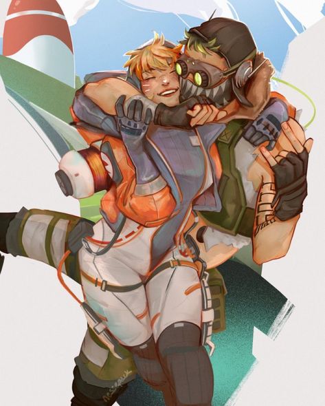 wattson and octane by @/nessepack on twt Cool Pictures For Wallpaper, Dc Comics Superheroes, Titanfall, Fandom Memes, Apex Legends, Game Inspiration, Matching Profile Pictures, Superhero Comic, Cute Phone Cases