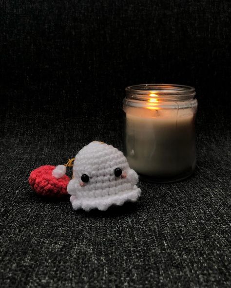 swipe to spookify the ghost! 👻 shes now up on my Etsy! ghost pattern by rose and lily crochet on yt! pumpkin pattern by @happyberrycrochet . . . . . . #crochet #crocheting #crochetaddict #crochetlove #crochetersofinstagram #amigurumi #amigurumis #amigurumilove #amigurumiaddict #ghost #keychain #pumpkin #halloween #spookyseason Rose And Lily Crochet, Ghost Keychain, Ghost Pattern, Pumpkin Pattern, Pumpkin Halloween, The Ghost, Ghost, Amigurumi, Lily