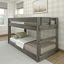 Bunk Bed Frame, Wood Bunk Bed, Solid Wood Bunk Beds, Low Bunk Beds, Bottom Bunk, Wood Bunk Beds, Slatted Headboard, Shared Room, Twin Bunk Beds