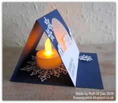 Hometown Christmas, Tea Light Crafts, Tea Lights Christmas, Pop Up Christmas Cards, Candle Cards, Stampin Up Christmas Cards, Christmas Card Crafts, Easel Cards, Stampin Up Christmas