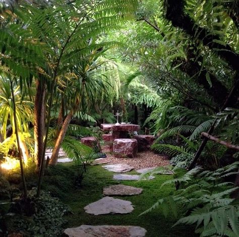 Nature Aesthetic Pictures, Bali Garden, Tropical Landscape Design, Flagstone Path, Tropical Garden Design, Jungle Gardens, Tropical Backyard, Backyard Garden Design, Garden Landscape Design