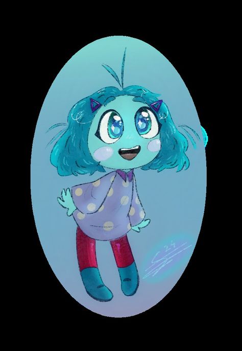 Envy Inside Out Fanart, Inside Out Envy, Joy Fanart Inside Out, Embarrassment Inside Out Fanart, Embaresment Inside Out 2, Inside Out, Pixar, Twitter, Fan Art