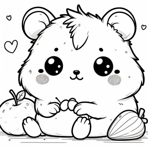 Hamster coloring pages Hamster Coloring Pages Free Printable, Hamster Coloring Pages, Coloring Pages Free Printable, Young Animal, Animal Coloring Pages, Free Printable, Animal Lover, Coloring Pages, Illustrations