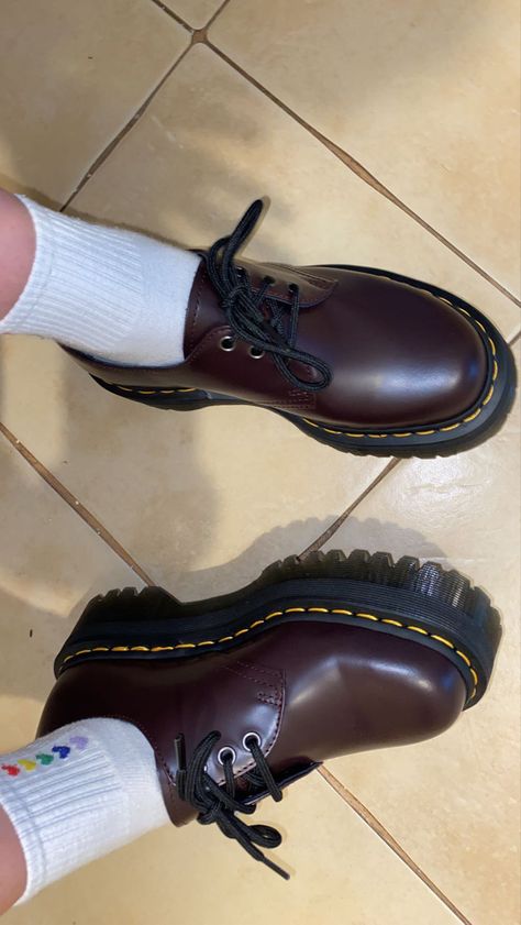 #burgundymartens #docmartensstyle #docmartensoutfits #docmarten #martens #fashion #brownmartens #shoes #outfits Adrian Doc Martens Outfit, Dark Red Doc Martens, Red Doc Martens Outfit, Maroon Doc Martens, Doc Martens Loafers, Doc Martens 1461, Doc Martens Shoes, Red Doc Martens, Shoes Wishlist