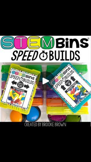 11K views · 733 reactions | “Mrs. Brown, can we do Speed Builds now?!”

Fast Finishers?! No problem! 🙌 Have them grab a STEM Bin and Speed Builds and start creating! 💡

Leveled “Build it Flat” and “Build it Up” puzzle challenges for K-5th grade are compatible with 8 different building materials! Groups of 2-4 students race to build designs/structures the fastest and hit a buzzer when they finish OR they can also be used for independent challenges.

Comment “BUILD” and I’ll send you all the links! 🔗

#teacher #teachers #teachersofinstagram #stem #iteachstem #steam #stemteacher #stemforkids #stemteachersofinstagram #makersgonnamake 
#stemeducation #iteachk #iteachfirst #iteachsecond #iteachthird #stemactivities #teachoutsidethebox #tpt #teacherspayteachers #stembins #enrichment #giftedand Stem Bins, Brooke Brown, Stem Teacher, Fast Finishers, Stem For Kids, Stem Education, Preschool Classroom, Stem Activities, 5th Grades