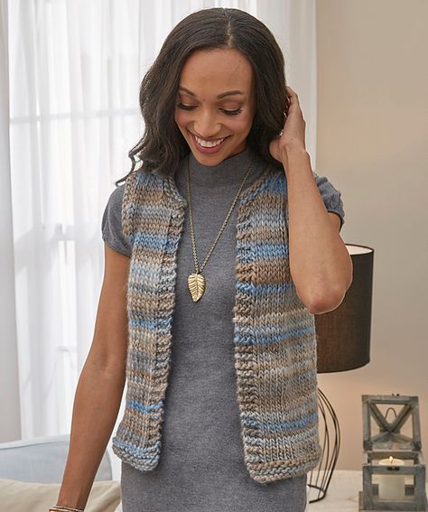 Simply Styled Vest Easy Free Knitting Pattern Knit Vest Pattern Women, Knit Vest Pattern Free, Vest Pattern Free, Easy Knitting Patterns Free, Knitting Patterns Free Sweater, Crochet Sweater Pattern Free, Knit Vest Pattern, Knitted Vest, Easy Knitting Patterns