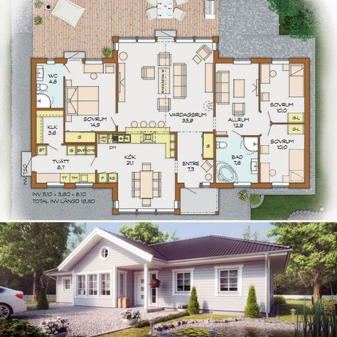 Swedish House Plans, Swedish House, House Plan, Floor Plan, House Ideas, House Plans, Floor Plans, Flooring, How To Plan