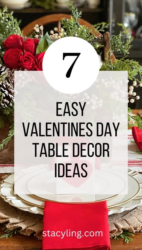 Looking for ways to celebrate Valentine's Day? Wait until you see these simple but gorgeous table decor ideas for Valentine's Day. #valentinesday #valentinesdayideas #valentinesdaytable #valentinesdaytabledecor #tabledecorideas #tabledecoration #valentinesdaydecoratingideas #galentinesday #galentinesdayideas #valentinesdaybrunchmenu Valentines Gift Ideas For Him, Supper Club Theme, Votive Centerpieces, Valentines Ideas For Her, Valentines Ideas For Him, Galentines Day Ideas, Valentines Gift Ideas, Valentine Centerpieces, Valentine Candles