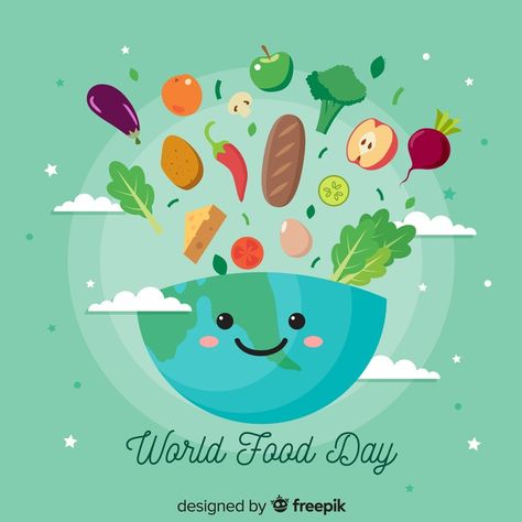 Curry Logo, World Food Day, Food Day, Nutrition Month, Eid Crafts, Ecological Footprint, Food Illustration Art, World Food, Social Activities