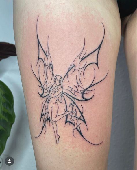 Dark Fairy Tattoo, Faerie Tattoo, Enchanted Tattoo, Hand Tattoo Images, Maching Tattoos, Fairy Tattoo Designs, Mushroom Tattoos, Sharpie Tattoos, Cute Little Tattoos