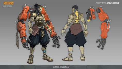 https://www.artstation.com/artwork/DxvPKO Overwatch Omnic, Overwatch Doomfist, Overwatch Hero Concepts, Hero Concept, Android Robot, Cyberpunk Anime, Arte Cyberpunk, Cyberpunk Character, Concept Art Character