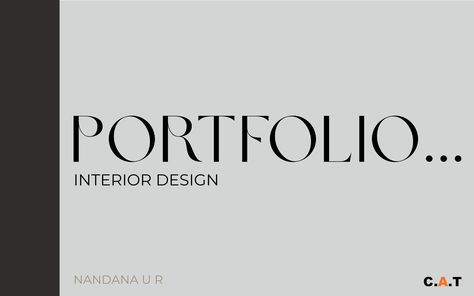 INTERIOR DESIGN PORTFOLIO :: Behance Portfolio Text Design, Interior Design Portfolio Cover, Interior Design Portfolio Cover Page, Design Portfolio Cover, Portfolio Cover Page, Interior Portfolio, Portfolio Covers, Cover Page, Interior Design Portfolio